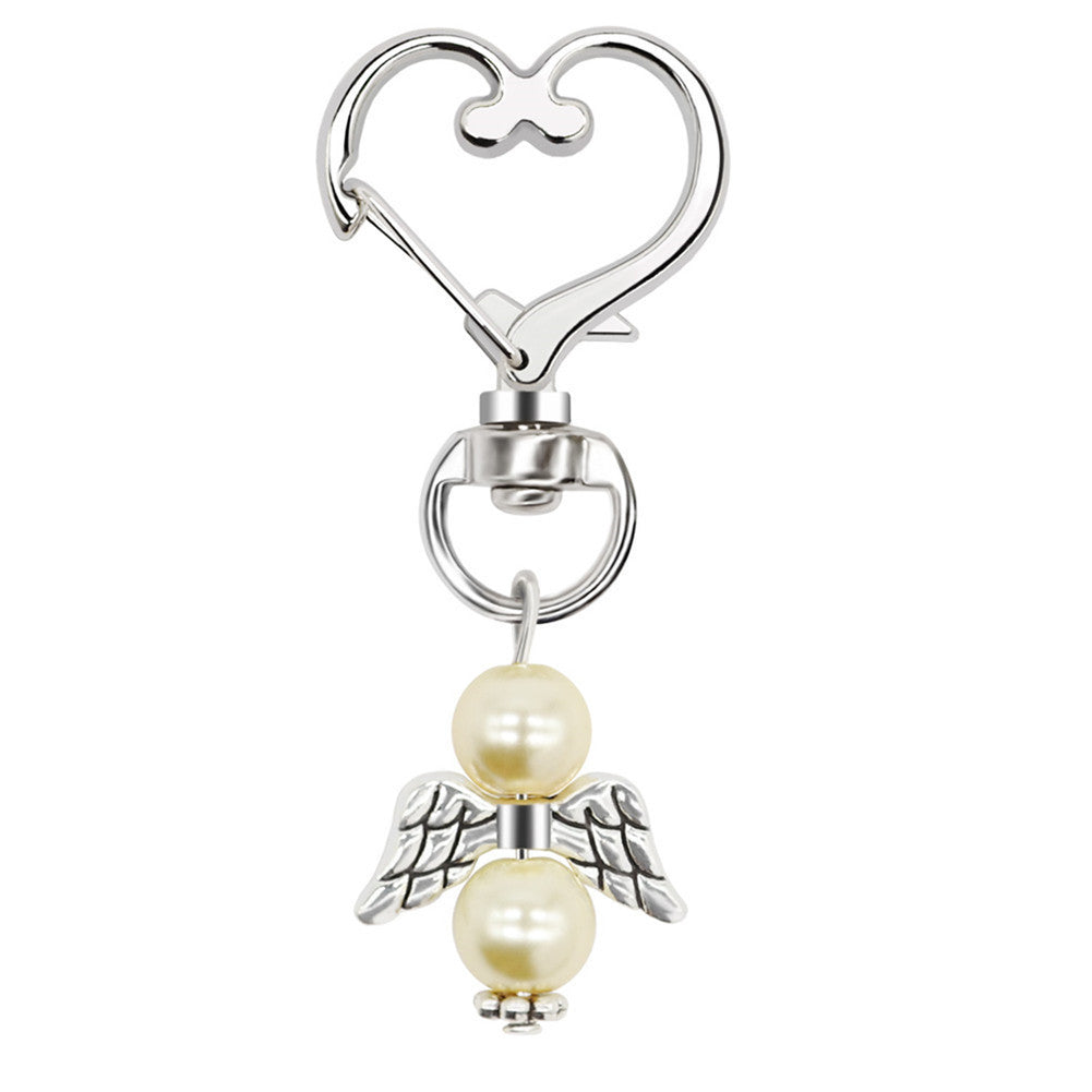 Wholesale 20PCS/PACK Creative Angel Wings Pendant Alloy Keychain
